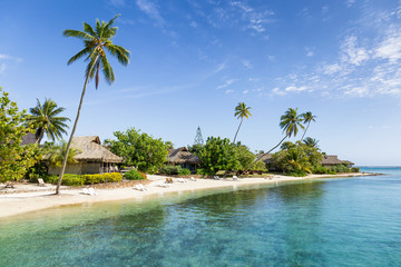Wall Mural - relaxing summer vacation at a luxury beach resort in the south sea