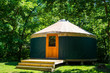Yurt in woods 