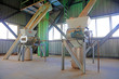 Machinery and equipment in rice processing plant