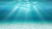Underwater Background With Rays Of Light - Loop