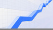 © bluebackimage - Business Economy Data Graph Chart Bar Growth Success 3D illustration background