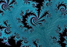 Fractal Blue Mandelbrot Wallpaper Background