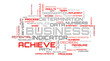 Business word collage on white background