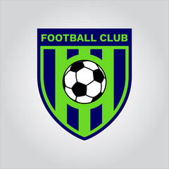 Wall Mural - Football Club - Soccer Team Emblem logo design idea concept vector