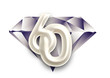 Diamant, Jubiläum, 60, Zahl, Nummer