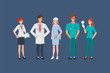 © Felizlalala - Doctor character set for medicine. Healthcare medical people in hospital  animated.