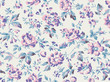 Vintage style floral seamless pattern