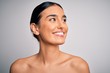 © Krakenimages.com - Close up of young beautiful woman with clear and pure skin. Perfect and clean skincare wearing natural makeup. Smiling happy looking fresh and healthy.