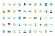© Gstudio - bundle of cloud computing lineal colors style icons