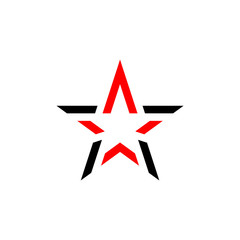 Poster - Abstract star logo on a white background.