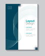 abstract geometric pattern brochure design template vector mock up for use as company annual report, poster,flyer - Vector