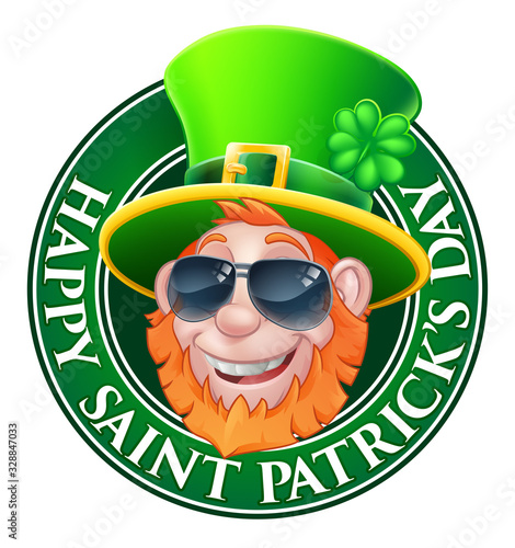 A cartoon Leprechaun in a H...