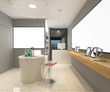 3d render of modern electronic devices shop