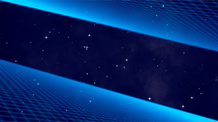 Wall Mural - abstract retro 80s style background with stars and space for you text