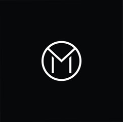 Initial based modern and minimal Logo. M MO OM letter trendy fonts monogram icon symbol. Universal professional elegant luxury alphabet vector design