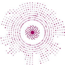 Purple Black Hole Icon Isolated On White Background. Space Hole. Collapsar. Abstract Circle Random Dots. Vector Illustration