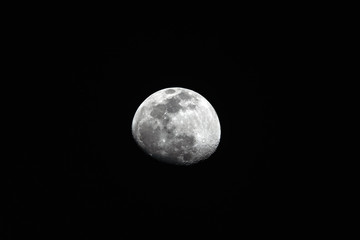 Wall Mural - half moon in the night sky
