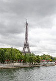Fototapeta Paryż - View of the Seine river in Paris, the capital of France.