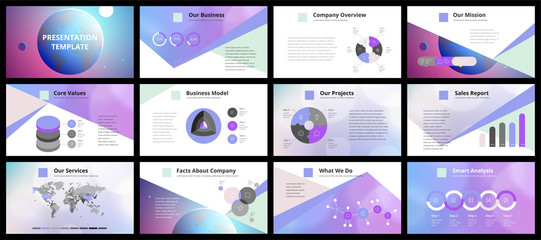 Wall Mural - Business presentation templates