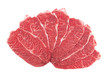 © Valerii Evlakhov - Many raw beef meat slices isolated on white