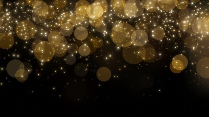 Wall Mural - glittering stars rain particles effect