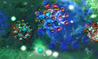 © iweta0077 - Coronavirus 3D render illustration. Abstract background.