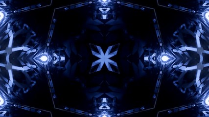 Wall Mural - abstract kaleidoscope style 3d render animation