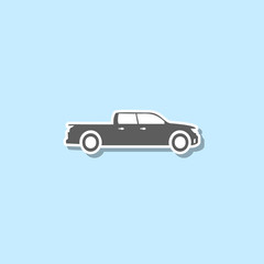 Sticker - Pickup sticker icon. Simple thin line, outline vector of web icons for ui and ux, website or mobile application