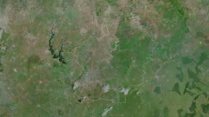  Lacs, Côte d'Ivoire - outlined. Satellite