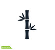 Bamboo icon vector logo template