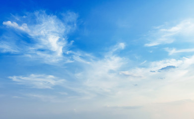 Wall Mural - blue sky with white cloud view nature