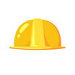 © DrawingMyDiary - Yellow Safety Helmet. Isolated Vector Illustration