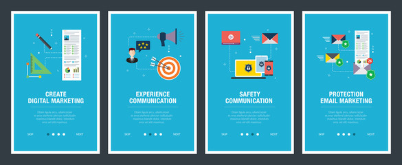 Wall Mural - digital marketing and safety communication.