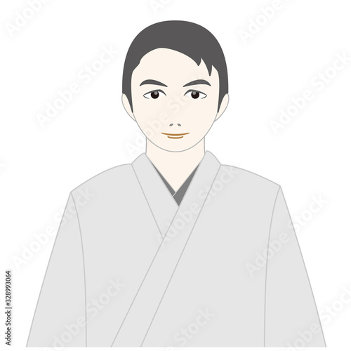 着物を着た男性の上半身イラスト Stock Vector Adobe Stock 着物を着た男性の上半身イラスト Stock Vector Adobe Stock