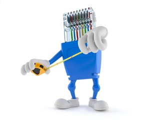 Sticker - Network character holding measuring tape