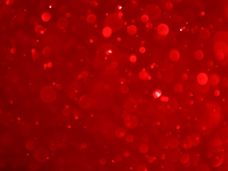 Wall Mural - red bokeh background with soft blur bokeh light.
