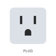 plug flat icon on white transparent background. You can be used black ant icon for several purposes.	
