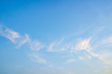 blue sky and white puffy clouds