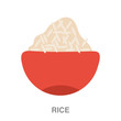 rice flat icon on white transparent background. You can be used black ant icon for several purposes.	