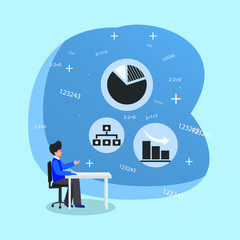 design web illustrtion economic business