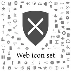 Wall Mural - shield cross icon. web icons universal set for web and mobile