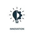 Innovation icon. Simple element from digital disruption collection. Filled Innovation icon for templates, infographics and more