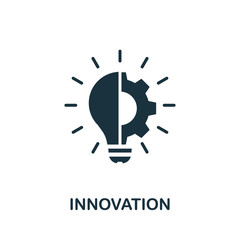 innovation icon. simple element from digital disruption collection. filled innovation icon for templ