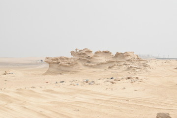 Natural Fossil Dunes in Abu Dhabi.Day time Photography with Nikon camera..