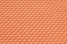 Roof With Bright Red Tiles