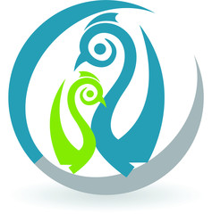 Sticker - peacock logo