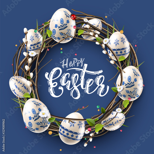 Fotomural Modern Easter folk background
