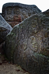 Wall Mural - Tapkkok Rock-carved Buddha in Gyeongju-si, South Korea.