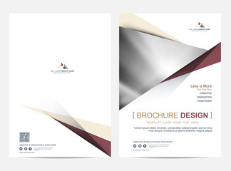 Wall Mural - brochure or flyer layout template, annual report cover design background