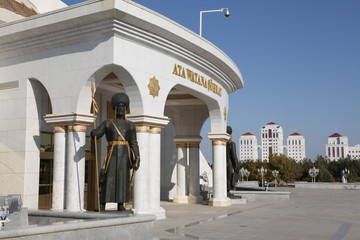 The monument of independence in Ashgabat, Turkmenistan